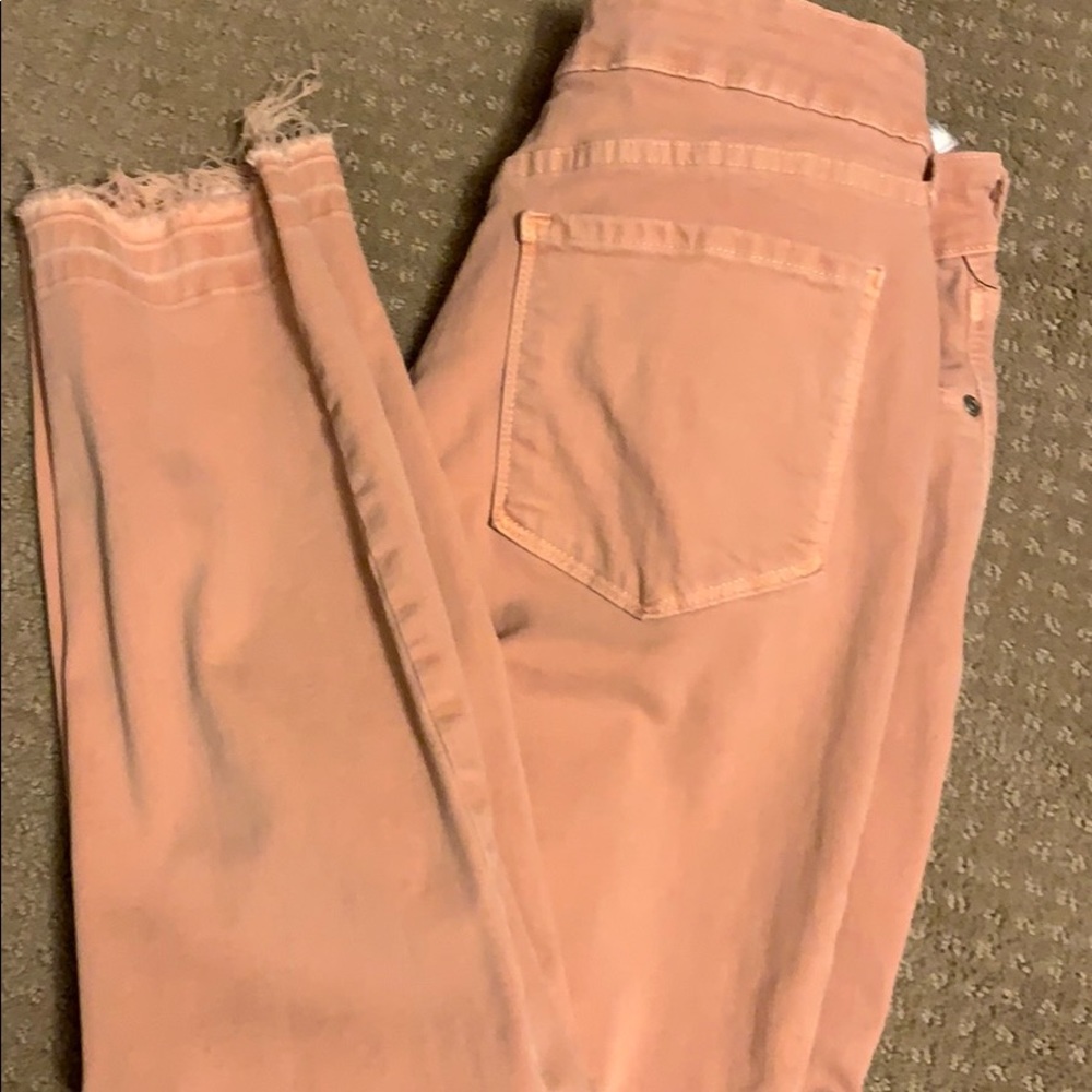 NYDJ Ami Skinny Ankle Jeans with frayed hem